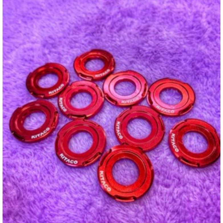 Long đền nhôm Kitaco CNC trang trí cho ốc 6li, 8li, 10li, 12li