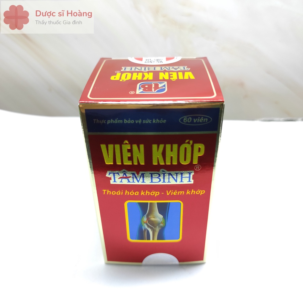 Viên Khớp Tâm Bình - Hỗ Trợ Giảm Các Triệu Chứng Của Thoái Hóa Khớp, Viêm Khớp