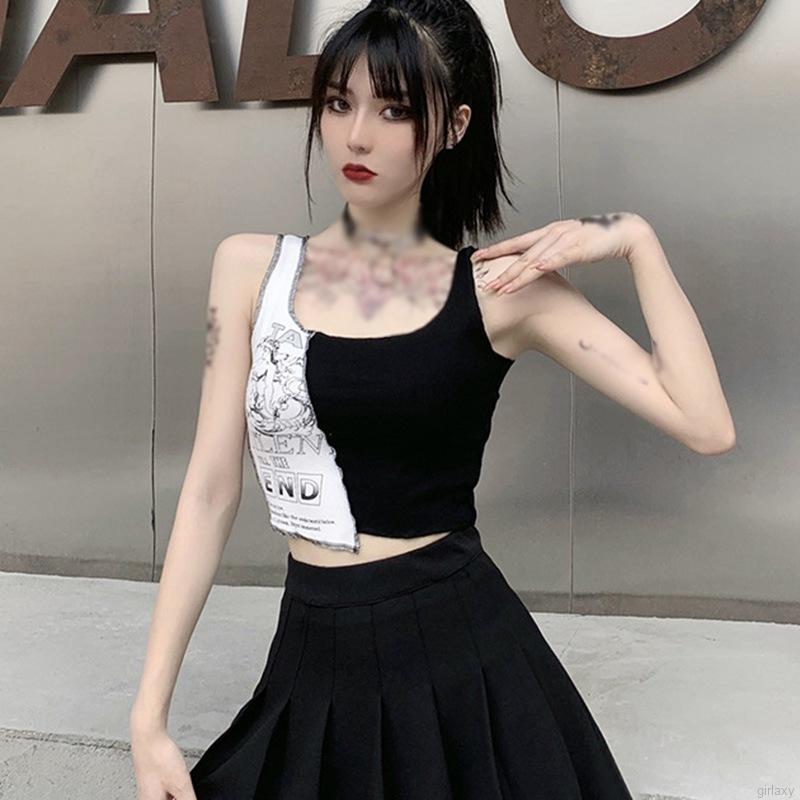 Áo thun nữ dáng ngắn cổ tròn thời trang Hàn Quốc quyến rũ gợi cảm