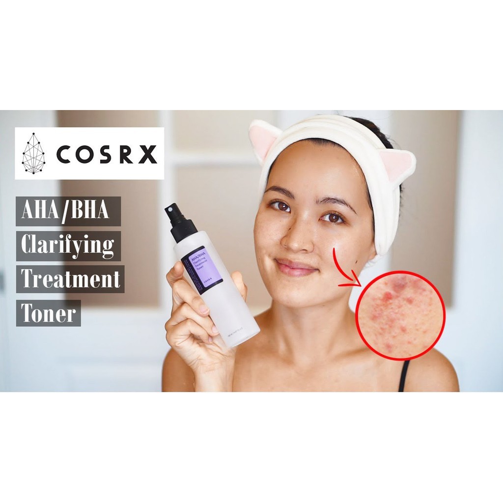 Nước hoa hồng Giảm Mụn Và Cân Bằng Da COSRX AHA/BHA CLARIFYING TREATMENT TONER 150ml