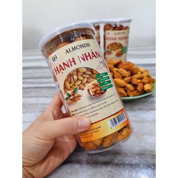 Túi 500g hạnh nhân rang bơ vỏ mỏng