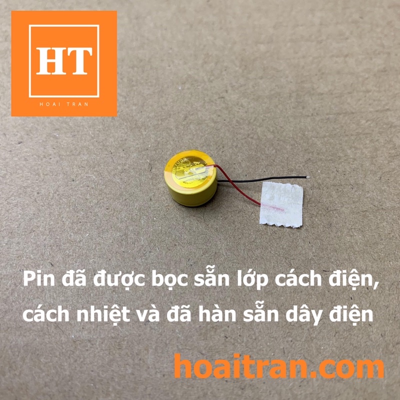 Pin nút Li-ion 3.6V LIR1054 40mAh (Lithium ion) cho tai nghe Bluetooth TWS, có thể sạc lại được