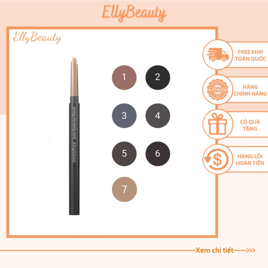 Chì Kẻ Chân Mày Innisfree Auto Eyebrow Pencil