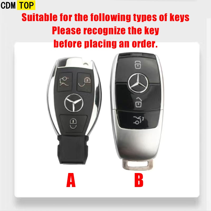 Vỏ Bọc Bảo Vệ Chìa Khóa Xe Hơi Benz E300l glc260 Bằng Hợp Kim Kẽm