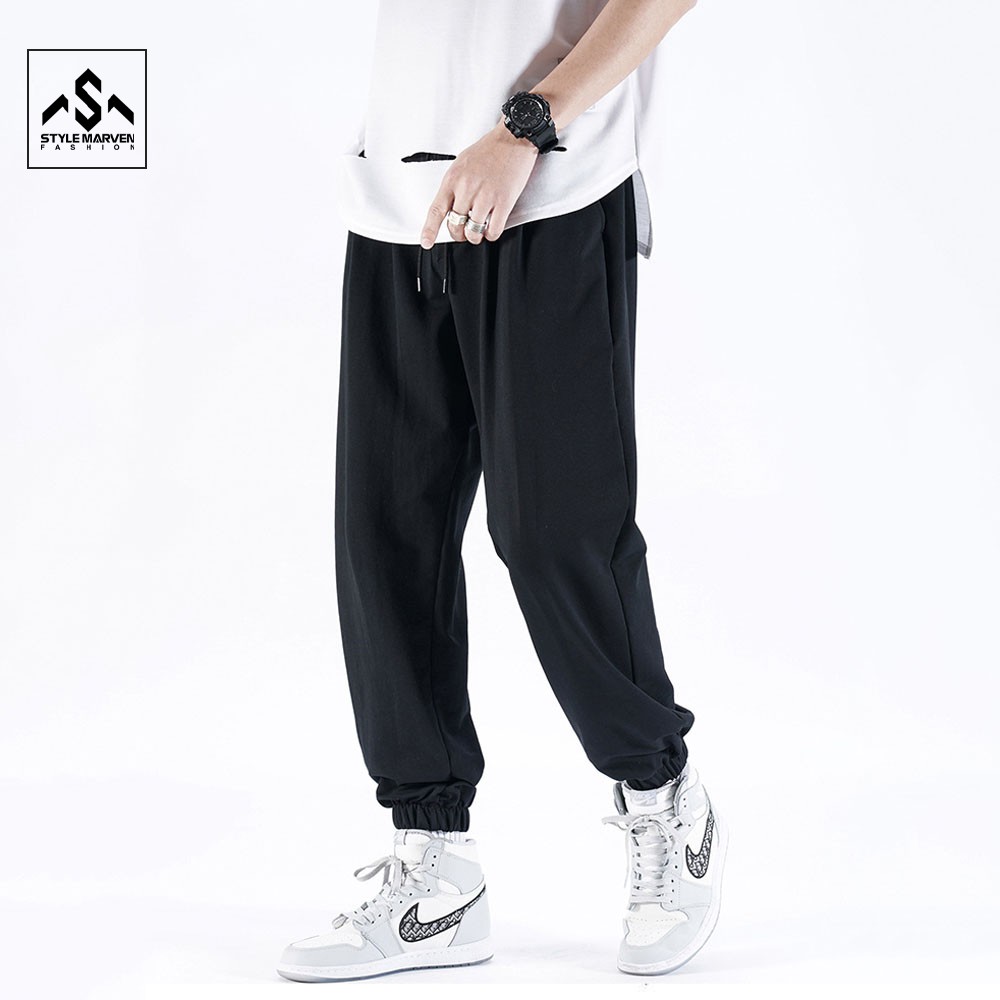 Quần jogger nam bo chun gấu STYLE MARVEN chất thun da cá co giãn - QUAN SM002