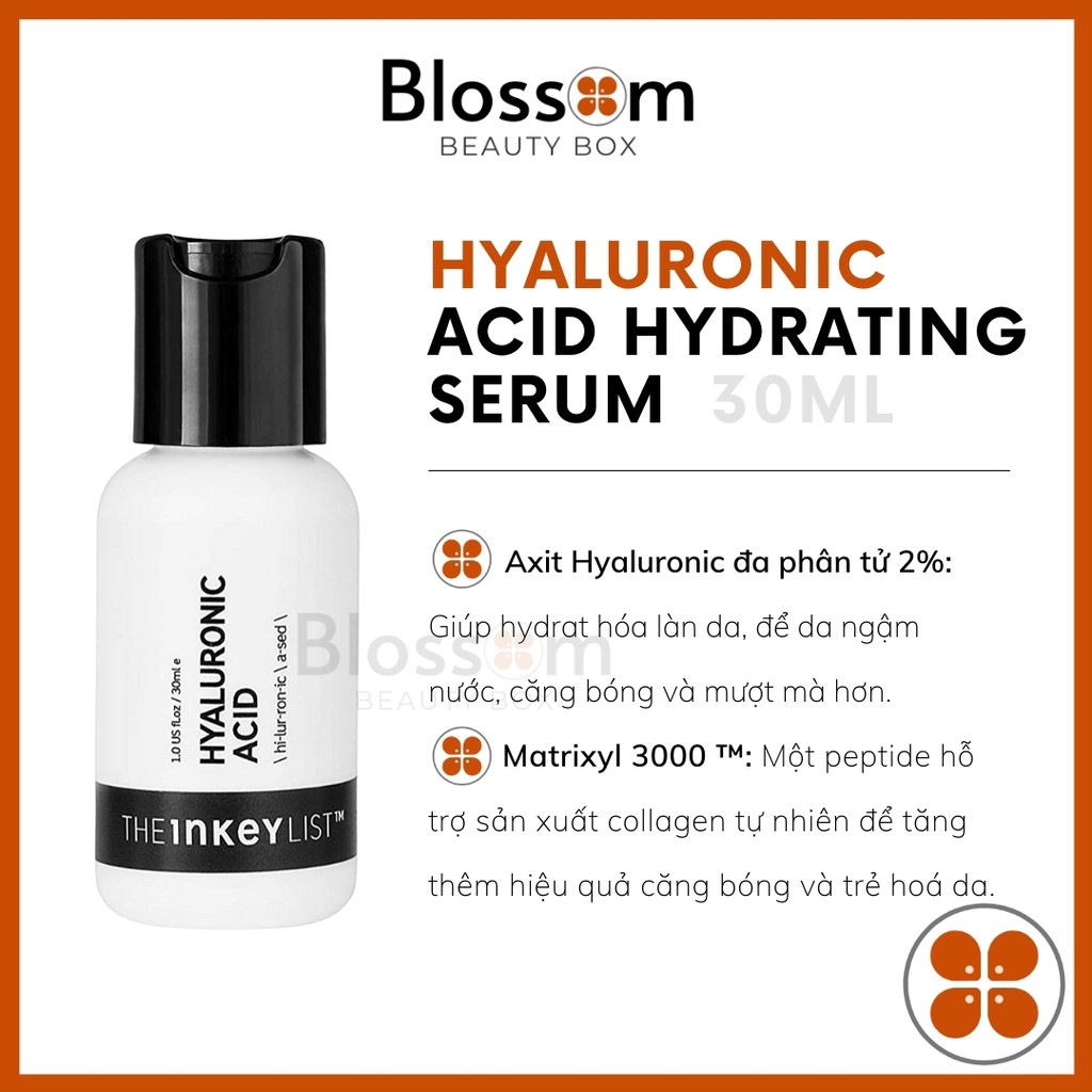 [Sephora US] Serum cấp ẩm Hyaluronic Acid THE INKEY LIST