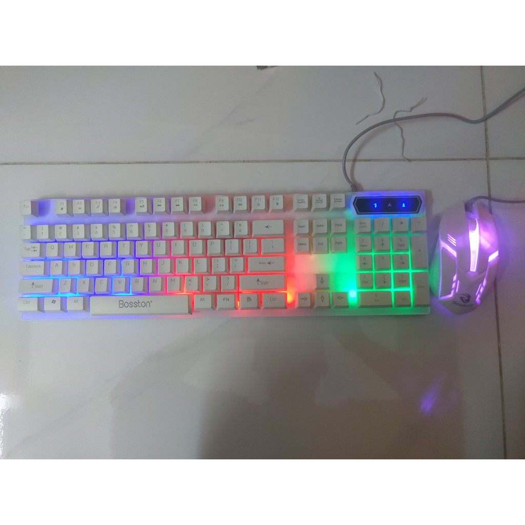 Combo chuột và bàn phím LED gaming Bosston - 30 NGÀY ĐỔI TRẢ MIỄN PHÍ