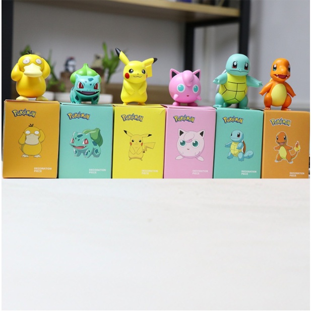 Mô Hình Pikachu, Phim Hoạt Hình Pokemon, Thích Hợp Trang Trí, Decor, Bộ Sưu Tập, Làm Quà Tặng - Full Box