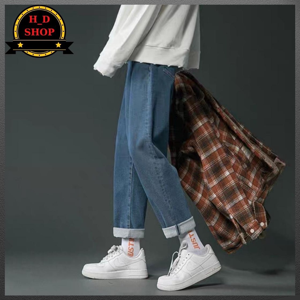 Quần jeans Baggy rộng trơn ống suông nam (Q4 ) cam kết Giặt không phai màu - HÀNG CAO CẤP LOẠI 1 | BigBuy360 - bigbuy360.vn