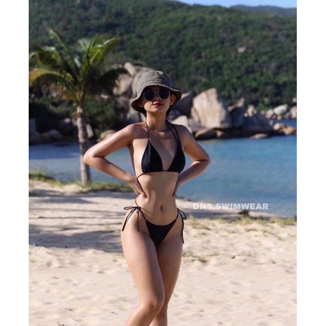 Bikini bassi tam giác siêu mảnh [ FROM CHUẨN ĐẸP ) kèm hình trải sàn