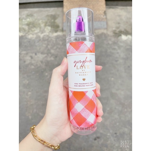 Xịt thơm toàn thân nước hoa bodymist 236ml Gingham, Gingham Love