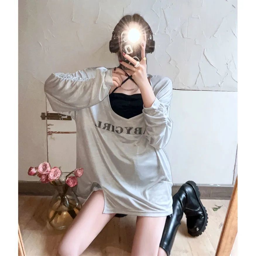 Jiashucheng Áo Thun Dài Tay Chống Nắng Điều Hòa Không Khí Thiết Kế Phong Cách Mới Kiểu Pháp Cho Nữ