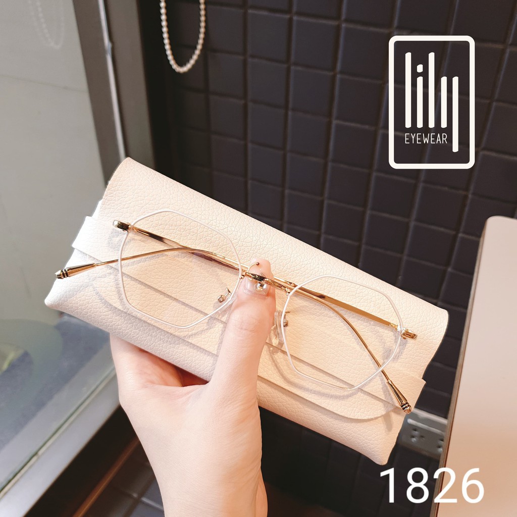Gọng Kính Cận Kim Loại 1826 - Gọng Kính Mắt Kiểu Dáng Hàn Quốc
