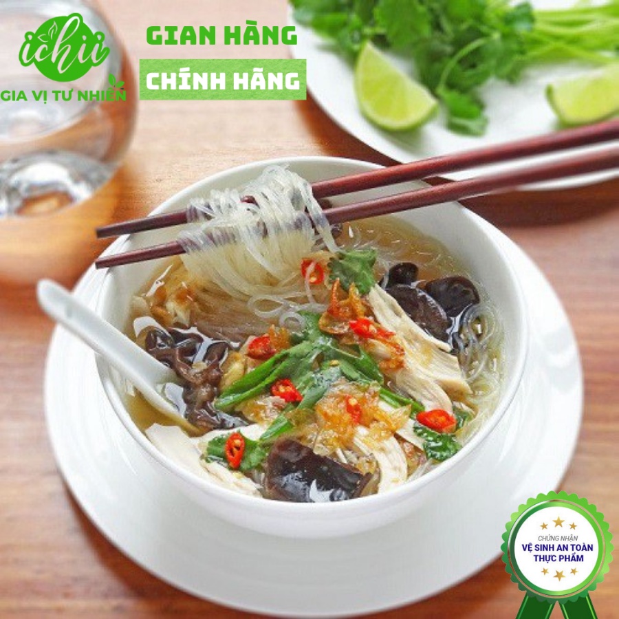 Miến dong làng so ICHII , miến dong ICHII 100% tinh bột củ dong nguyên chất, mềm, dai gói 500g