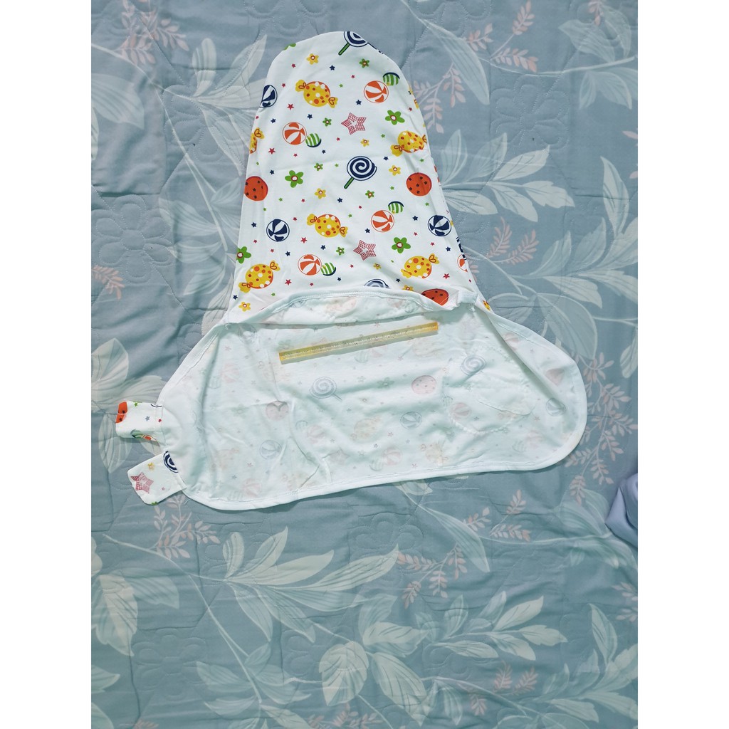 Ủ kén SwaddleMe Summer cho bé sơ sinh chất liệu cotton nhiều hình kute Bunakids PN07