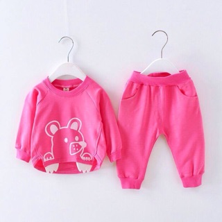 Set bộ áo gấu cho bé gái