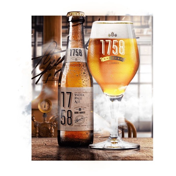 Thùng 12 chai Bia 1758 IPA 6.5% Bỉ - 330ml