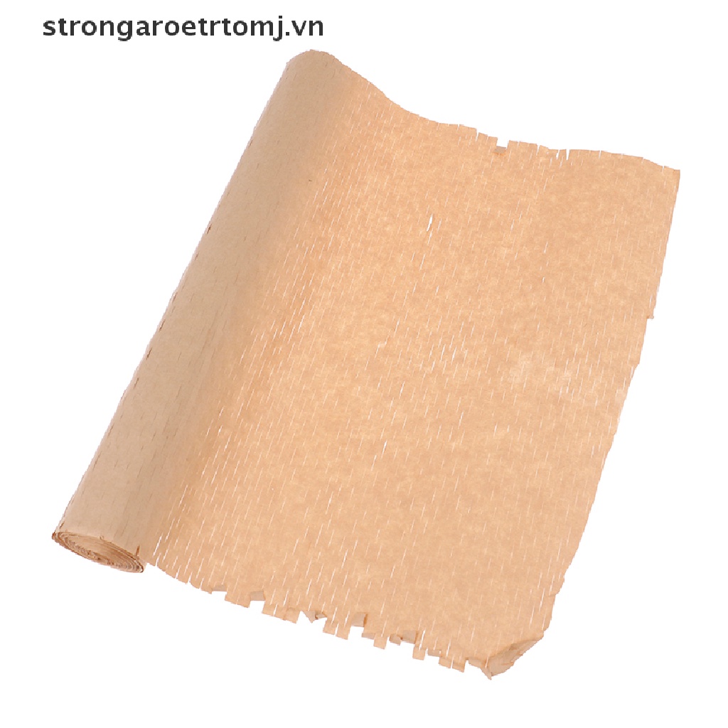 【strongaroetrtomj】 Kraft Wrapping Paper Honeycomb Cushioning Wrap Roll Diy Decorative Gift Packing VN