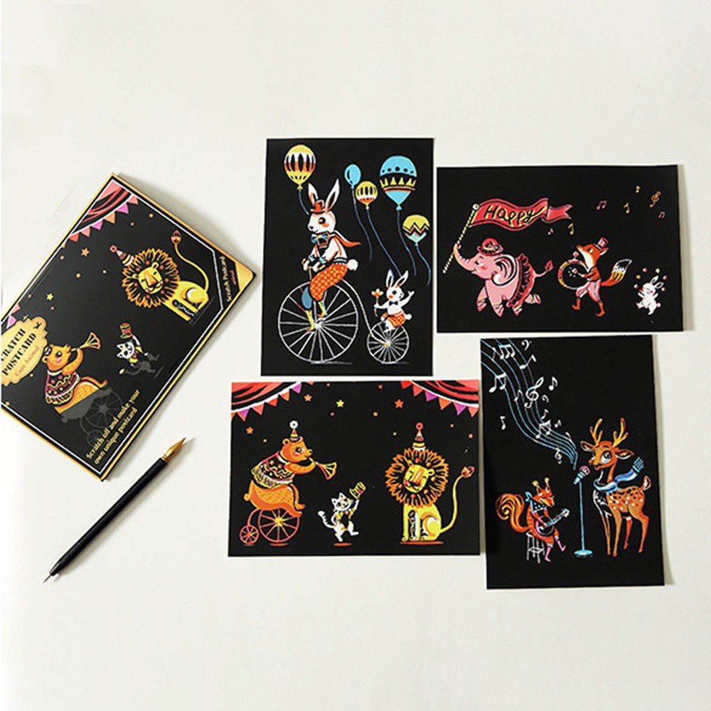 Set 4 Giấy Vẽ Tranh Cạo Ma Thuật