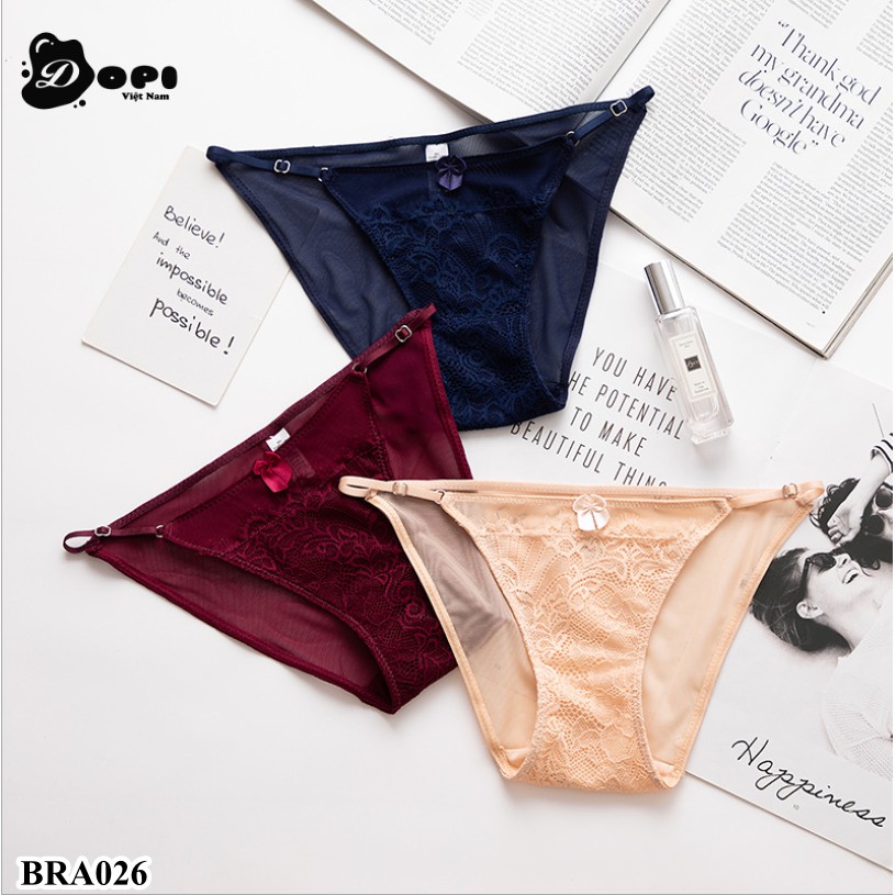 (BRA026) Quần lót nữ quần chíp nữ cạp dây gợi cảm sexy chất liệu ren cao cấp