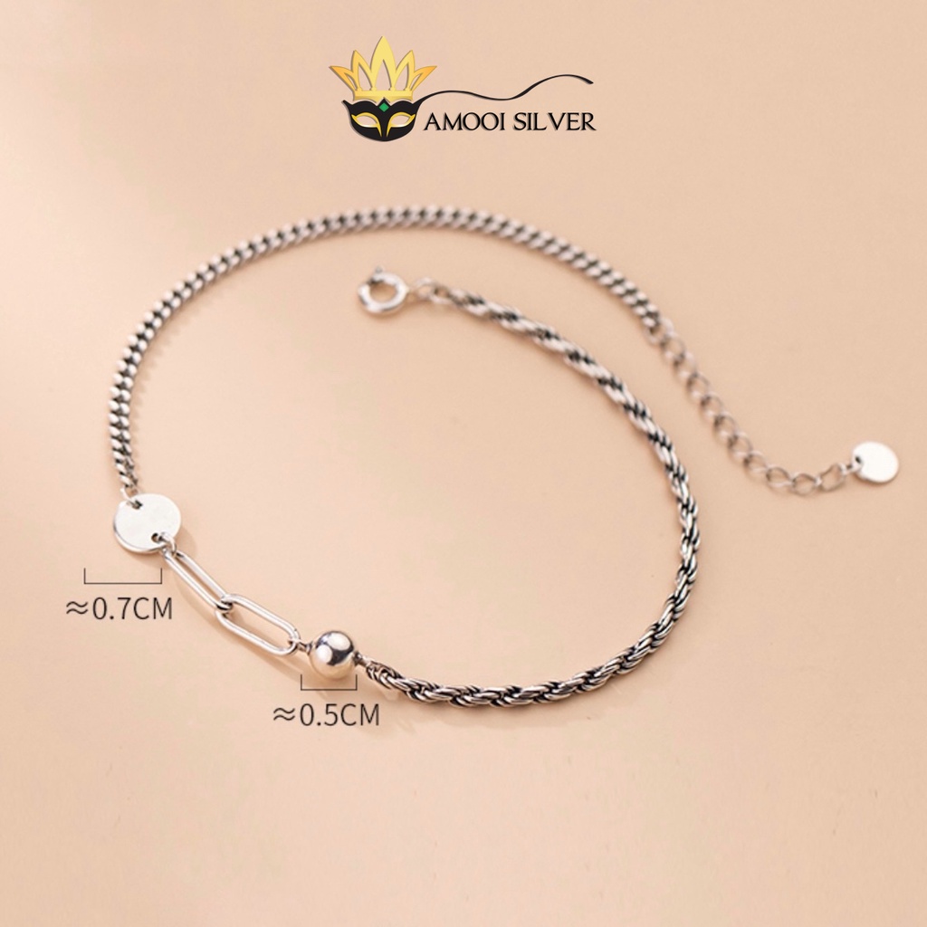 Lắc chân bạc S925 xích  - Amooi Silver AC51
