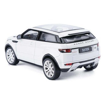 Oto mô hình tĩnh Range Rover Evoque 1:24 White - Ảnh thực tế