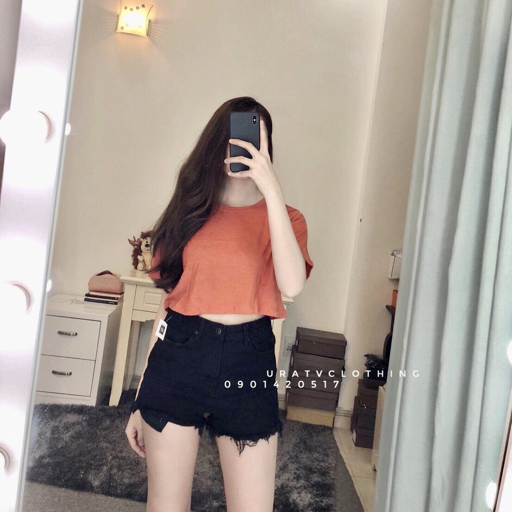[FREESHIP-ẢNH CHÍNH CHỦ] Áo CROPTOP CỔ TRÒN URATV