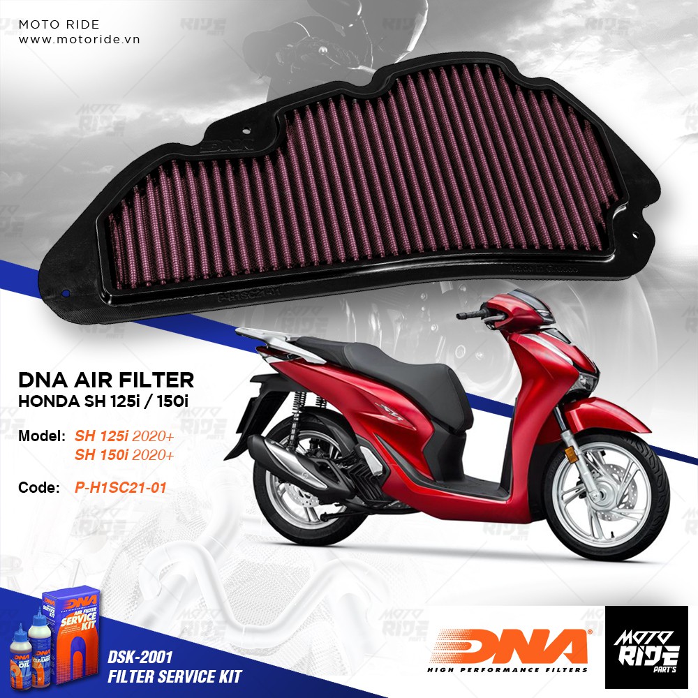 DNA P-H1SC21-01 LỌC GIÓ HONDA SH125i / SH150i 2020+