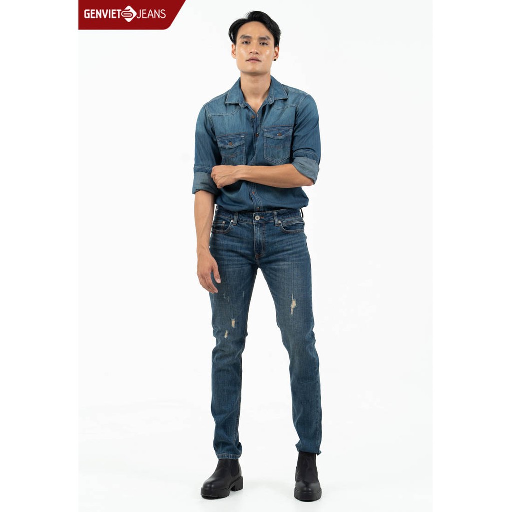  Quần dài jeans nam T1102J734 GENVIET | BigBuy360 - bigbuy360.vn