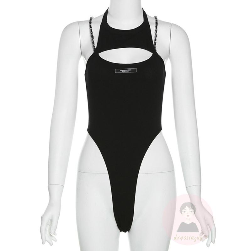 Áo Liền Quần Dạng Yếm In Chữ Cho Nữ