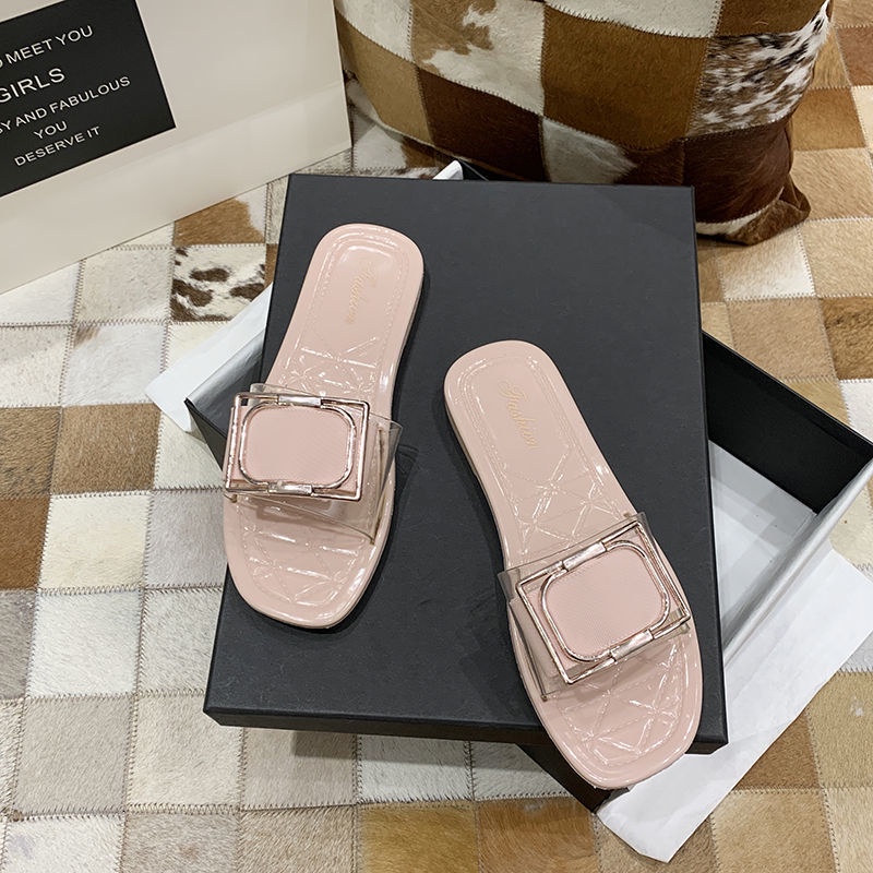 Dép Sandal Nhựa Đế Mềm Chống Trượt Thời Trang Mùa Hè Cho Nữ