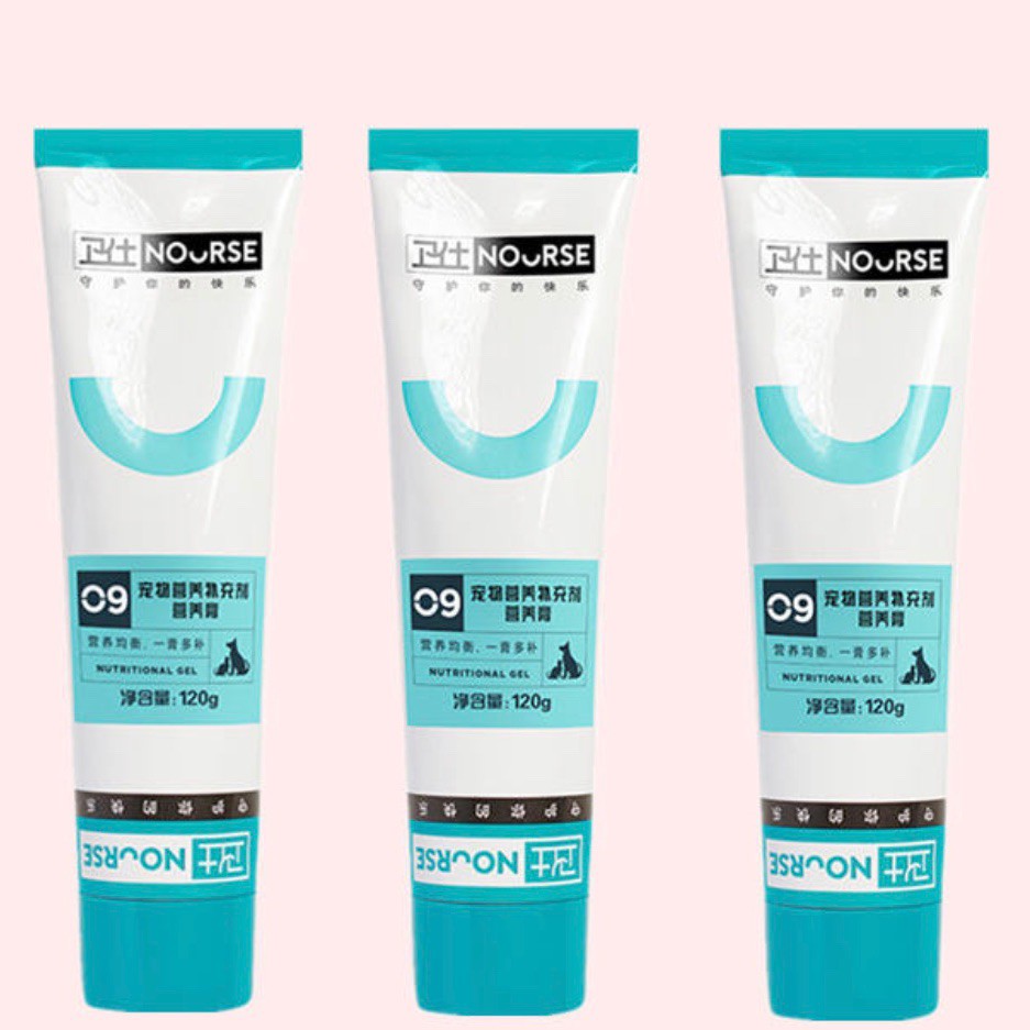 Combo Gel Nourse 22 Tiêu búi lông và Nourse 09 Bổ sung dưỡng chất cho mèo (tuýp 120g)