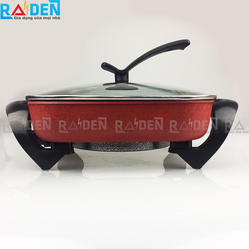 Nồi lẩu điện vuông chống dính 5L GreenCook GCEH30 với nhiều chức năng nấu