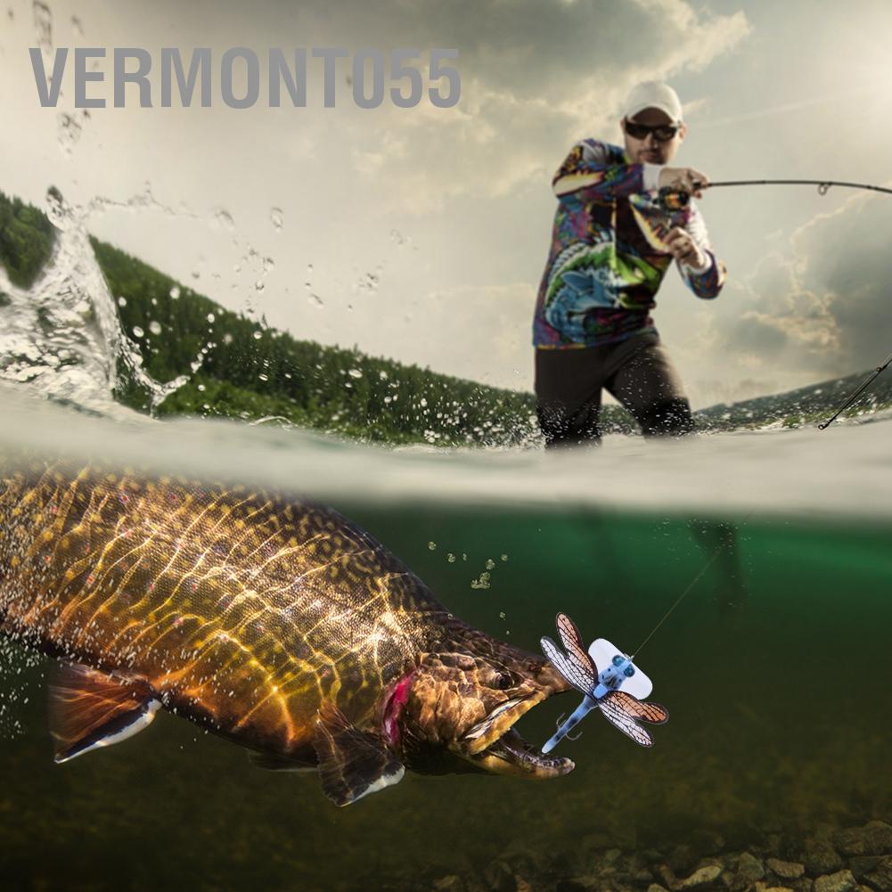 Hàng Hot Chuồn chuồn có hình dạng Mồi nhân tạo Wobblers Hard Lure Côn trùng 7,5cm 6g Câu cá Hàng giao ngayVermont055