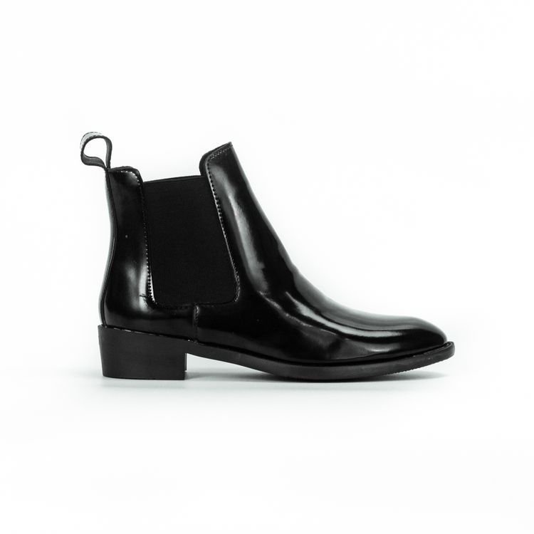Giày Chelsea Boot nam da bò tấm cao cấp, giày boot đế cao su khâu chắc chắn