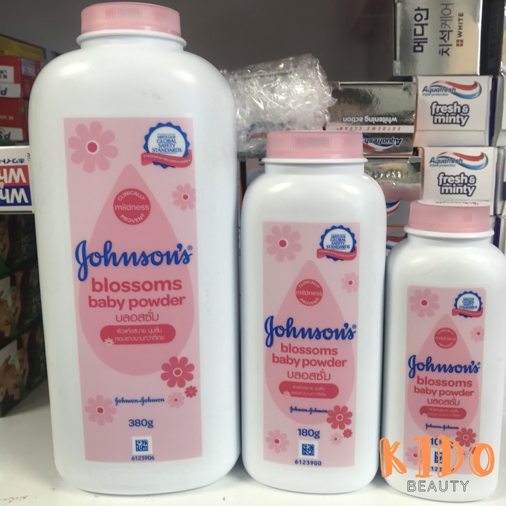Phấn Thơm Hương Hoa Johnson's Blossoms Baby Powder 100g / 180g / 380g - Phấn rôm cho bé Johnson Baby