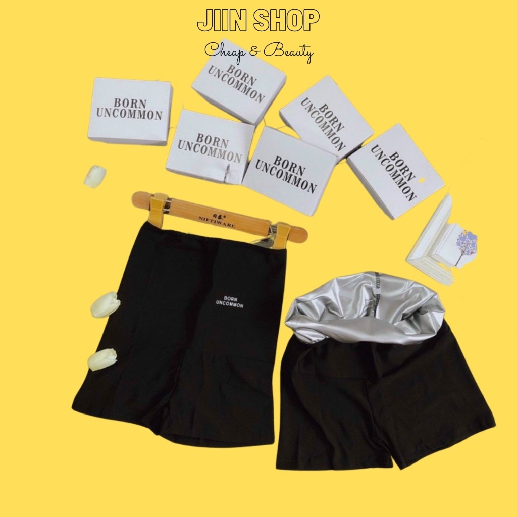 Quần Nano bạc cao cấp full box sinh nhiệt tan mỡ bụng eo Born Uncommon (2 dáng đùi lửng) by Jiin shop | BigBuy360 - bigbuy360.vn