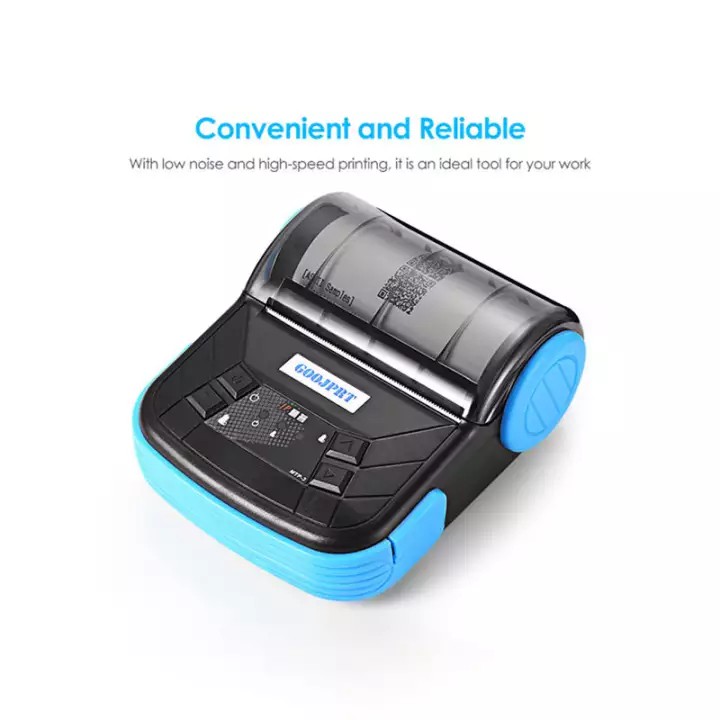 Máy in hóa đơn cầm tay, máy in mini không giây bluetooth cho bán hàng online k80