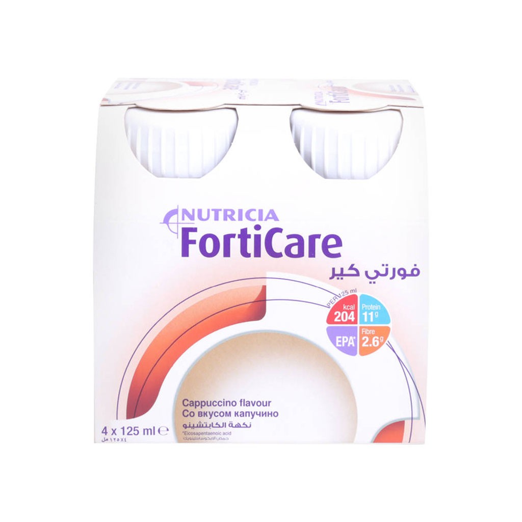 [CHÍNH HÃNG] Sữa Bột Pha Sẵn Nutricia FortiCare Hương Cappuccino Lốc 4 Chai x 125ml