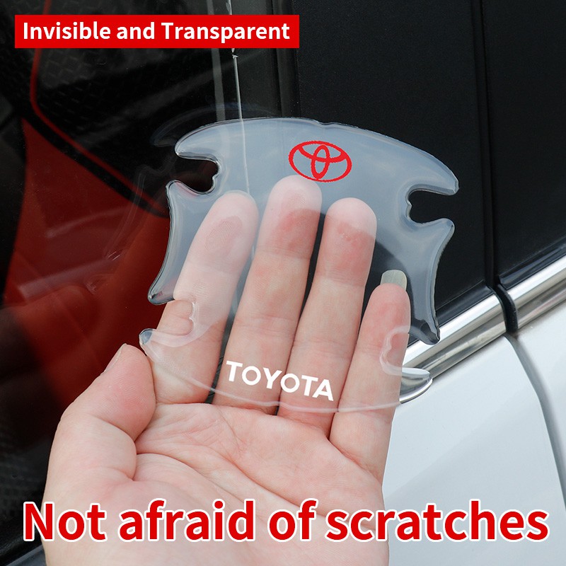 Miếng Dán Bảo Vệ Tay Nắm Cửa Trong Suốt Cao Cấp Cho Ô Tô toyota Yaris Vios Altis Camry Avanza