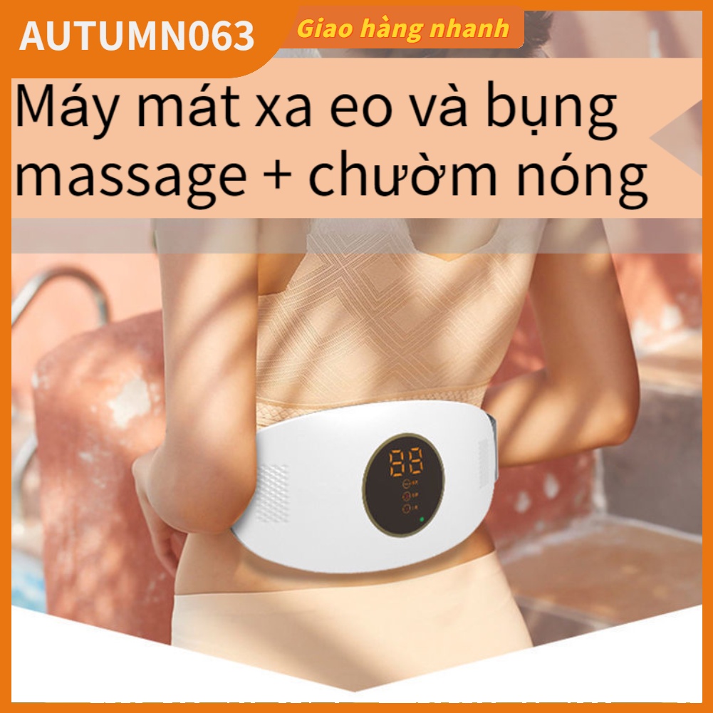 Đai Rung Mát Xa Bụng Trọng Lượng Nhẹ Không Dây Di Động Hỗ Trợ Giảm Cân Autumn063