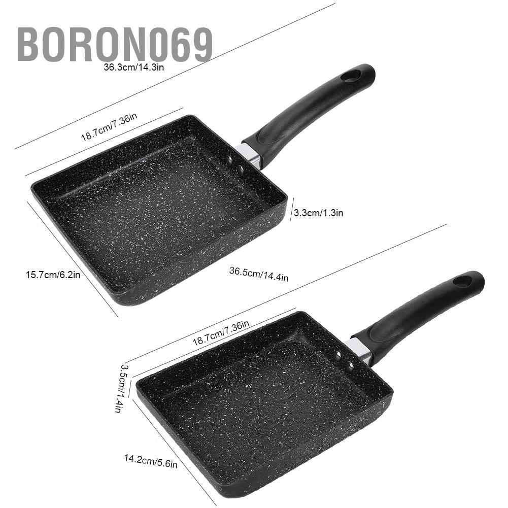 Boron069 Non‑stick Omelette Pan Egg Steak Frying Pizza Cooking Pot Kitchen Supplies for Induction Cooker