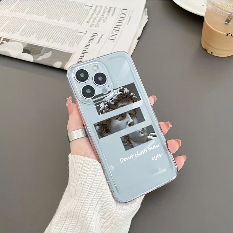 Ốp Điện Thoại TPU Gel Đệm Khí Chống Rơi Hình Tượng David Cho Samsung Galaxy A33 A53 A73 5G A32 A52 A72 A31 A51 A71 A23