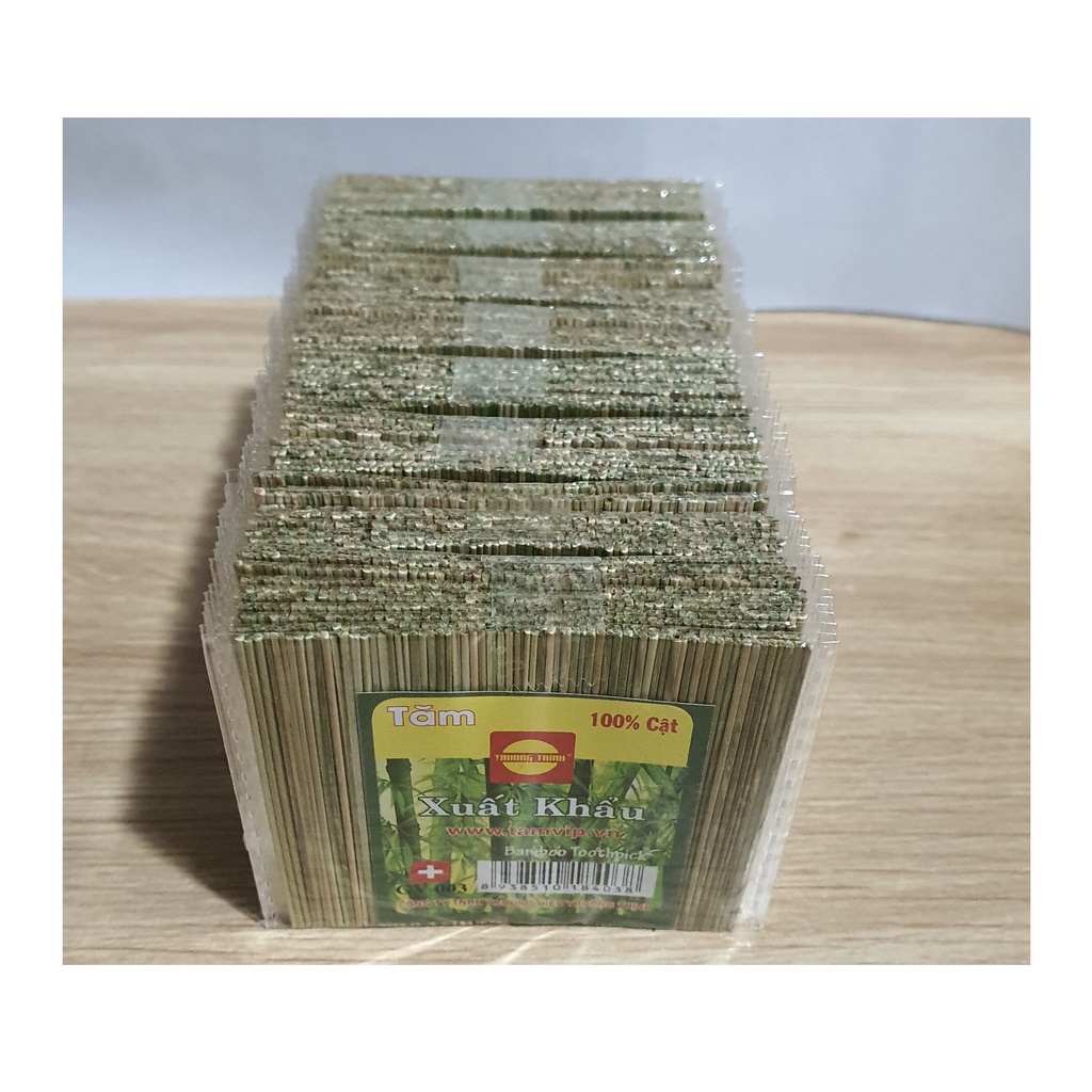 Tăm Vip Xỉa Răng Cao Cấp Thương Hiệu TRƯỜNG THỊNH 100% Cật Giang Loại Đặc Biệt Bịch 80 Gói.