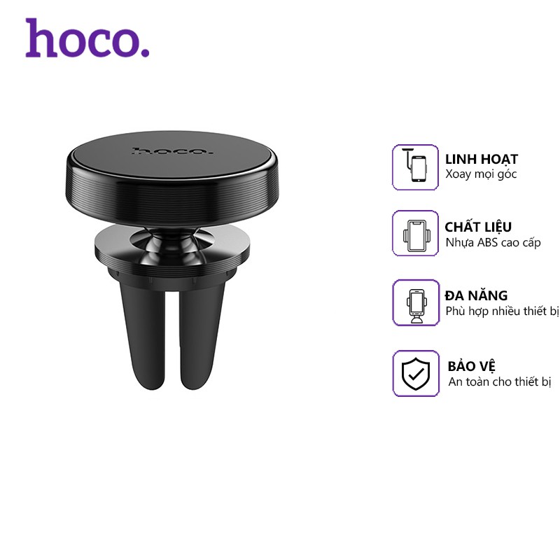 Giá đỡ điện thoại Hoco CA47 trên xe hơi, sử dụng đa năng tiện dụng, tương thích các thiết bị dán từ tính