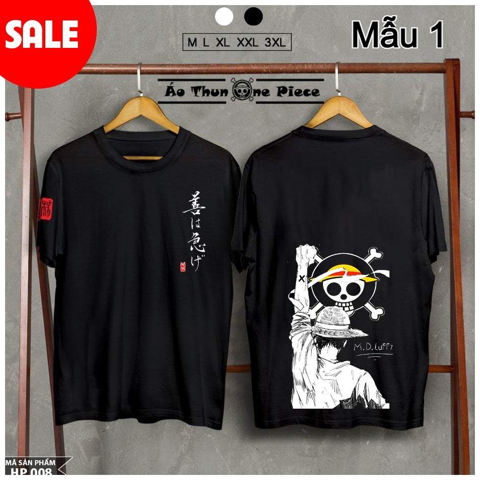 ⚡️FREESHIP⚡️Áo Thun One Piece và Samurai Mẫu Đen Cực Ngầu, Cực chất 🔥HOT🔥 - Áo Thun One Piece