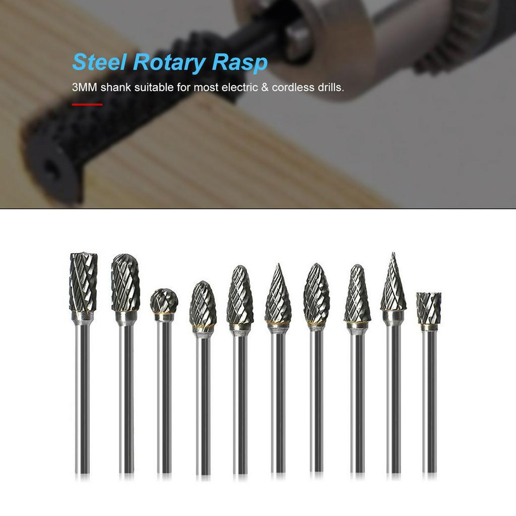 Bộ 10 Đầu Mài Hợp Kim 3mm