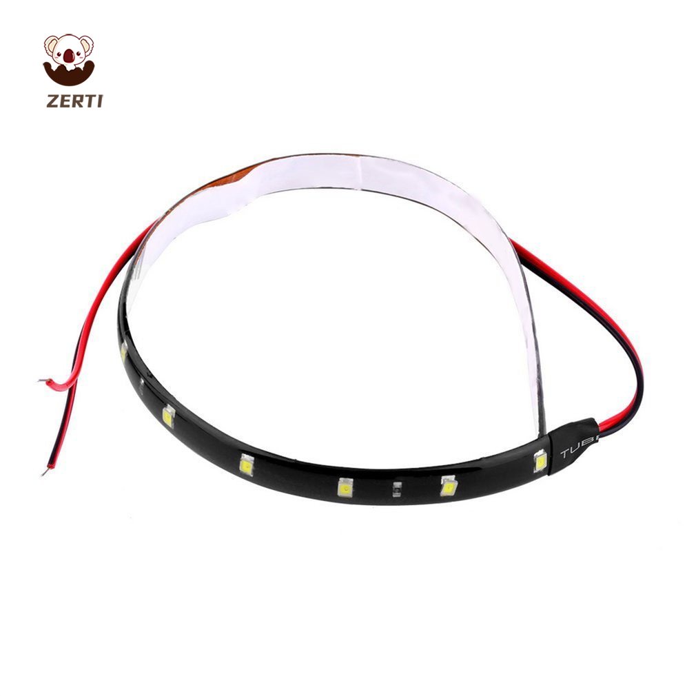 Dây Đèn Led 15 Bóng Linh Hoạt 30Cm 12V Chống Nước Trang Trí Xe Hơi/Xe Máy