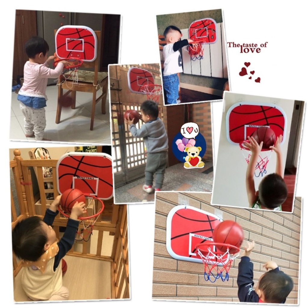 Bộ Bóng Rổ Size Lớn TẶNG BÓNG Khung Sắt Treo Tường Cho Bé Tại Nhà - Trò Chơi Thể Thao Ném Bóng Rổ