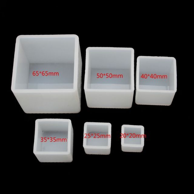 Khuôn silicon đổ khối lập phương 6 size sáng tạo nghệ thuật từ Resin